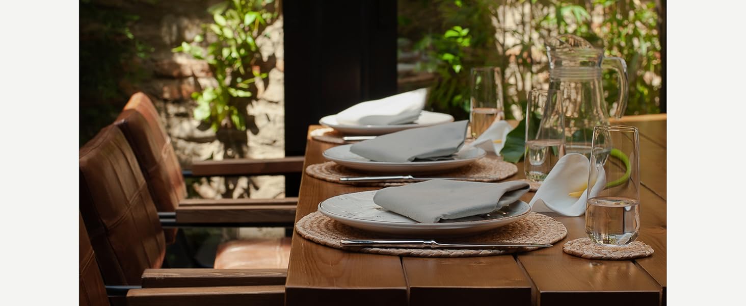 wicker outdoor placemats for patio table mats bamboo placemats rustic jute placemats set of 12