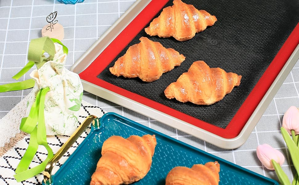 Amyandone Silicone Baking Mat with Microperforated, 2 PCS