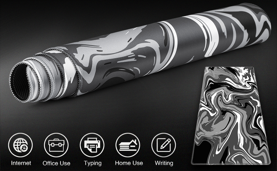 Gaming Mouse Pad, Canjoy Fluid Pattern Mouse Pad 31.5x15