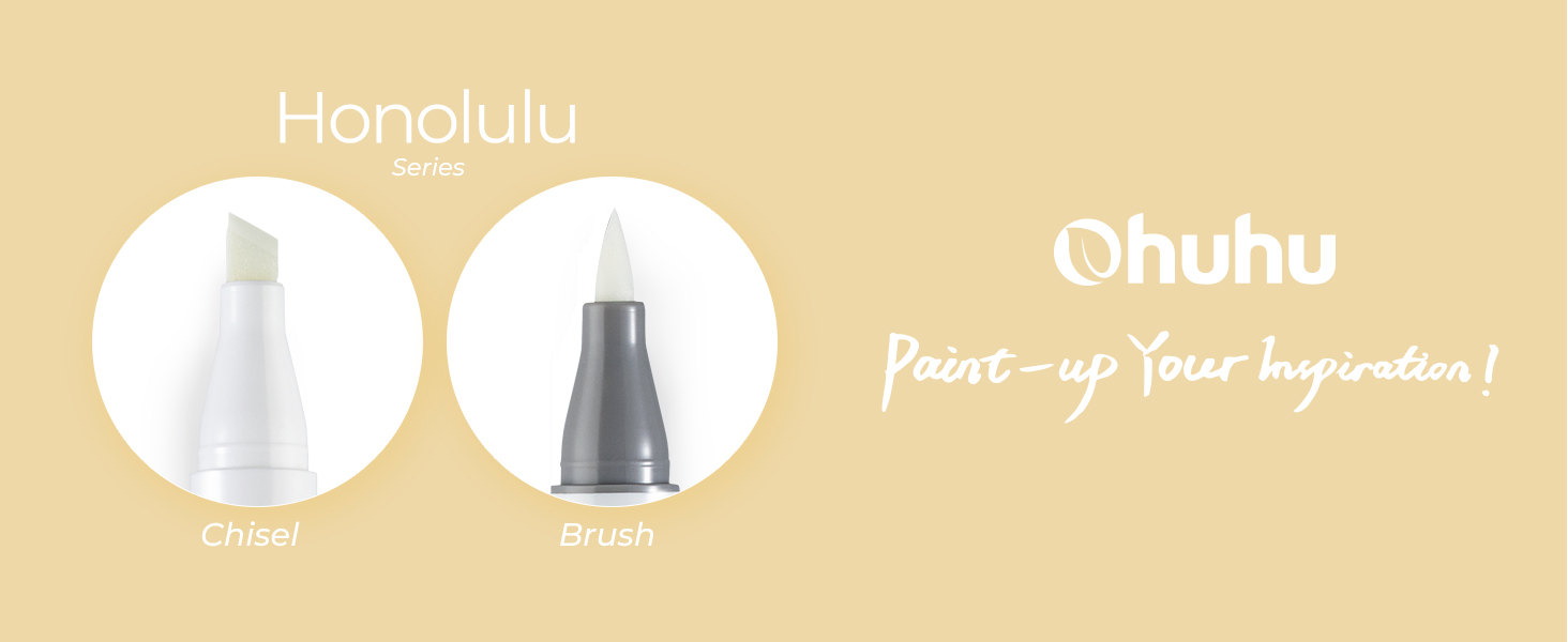 Ohuhu Alcohol Markers Colorless Blenders Pack of 6 Alcohol Based Ink