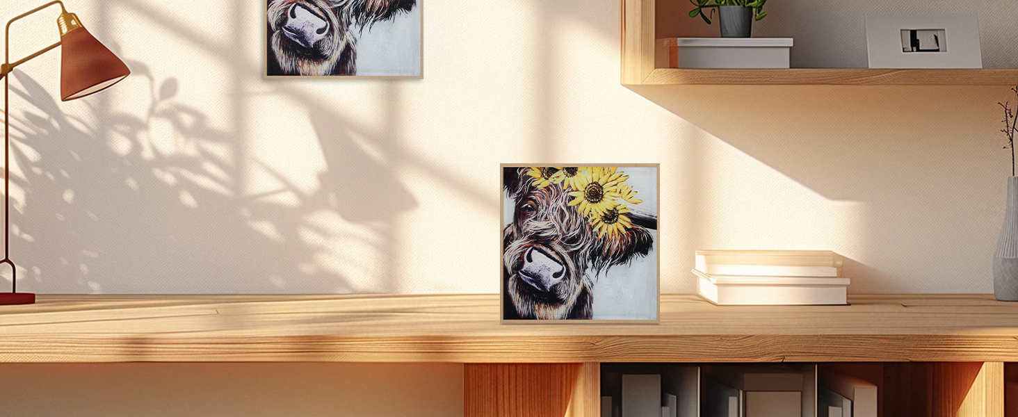 wall decor painting night light solar decor for home