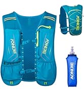 JEELAD Running Hydration Vest Trail Running Backpack BPA-Free Leak-Proof Running Water Bottles fo...