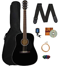 Fender CD-60 アコースティックギター ケース付き Amazon.com: Fender CD-60 Dreadnought Acoustic Guitar