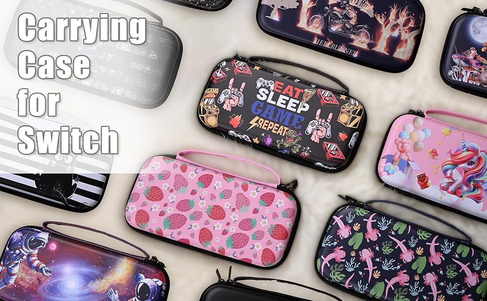 Various styles of cases