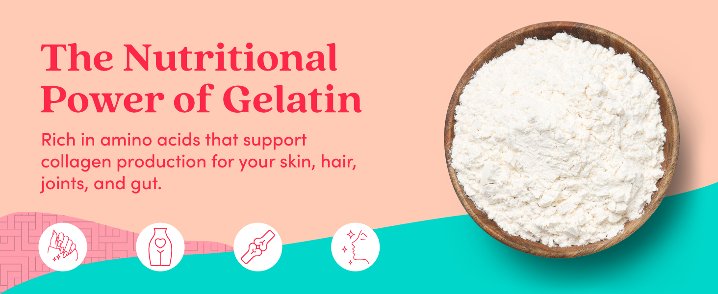 gelatin powder, collagen, protein, further food, wellness, food thickener