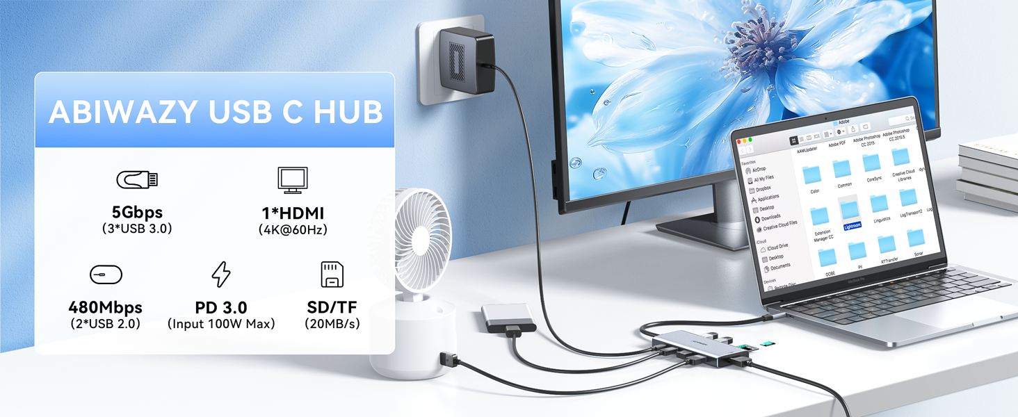 Usb c adapter hub usb c usbc usb-c hub macbook usb c hdmi adapter mac multiport apple dongle