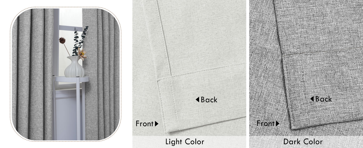 linen texture of light color and dark color