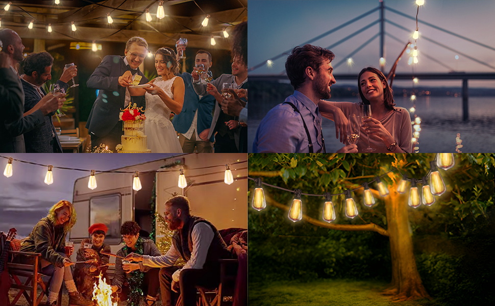 outdoor string lights with remote