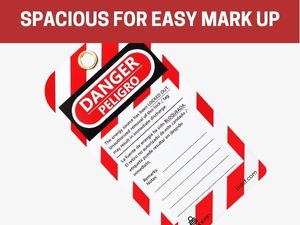 spacious for easy mark up premium lockout tagout tags