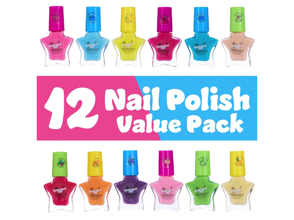 Amazon.com : 12pc Scented Nail Polish Set - Colorful Star-Shaped
