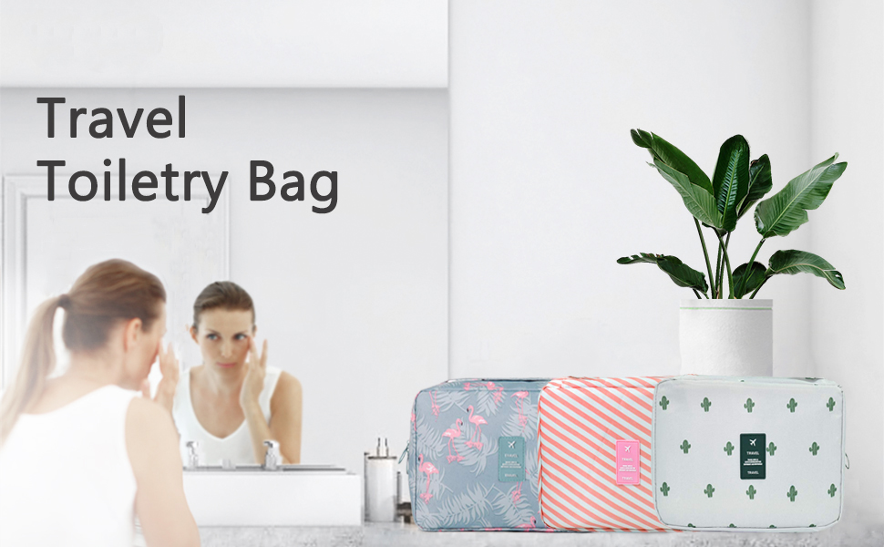 TAGPR Travel Cosmetic Toiletry Bag for Men Women 5 100 Blue