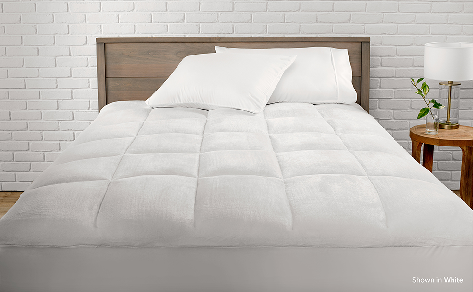 Bare Home PillowTop Full Mattress Pad Premium Goose Down Alternative