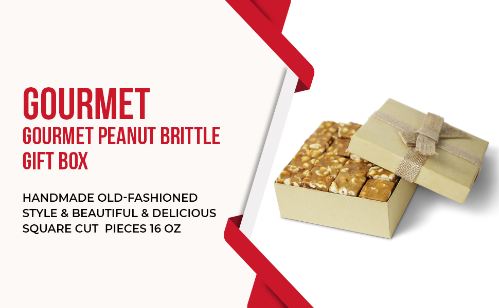 Gourmet Peanut Brittle Gift Box by Its Delish Handmade