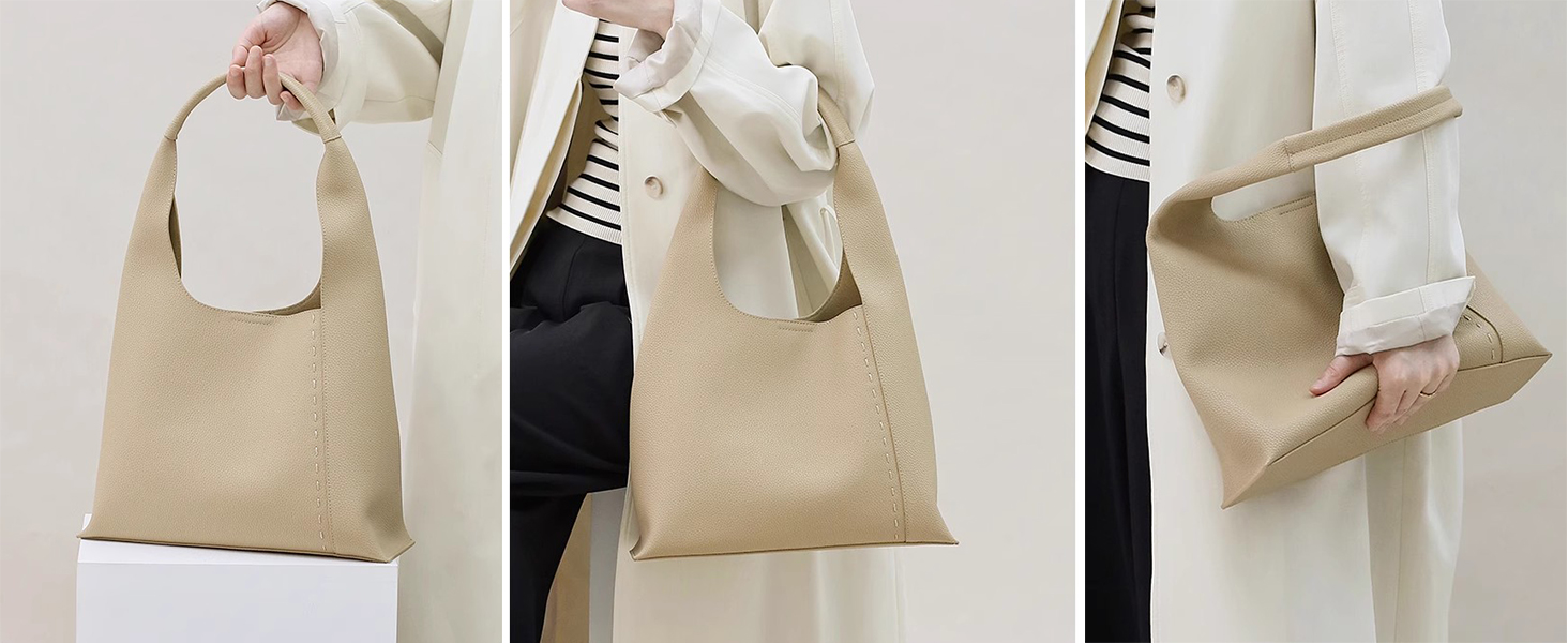 Shoulder Bag for Women Retro Vegan Leather Classic Clutch Tote HandBag