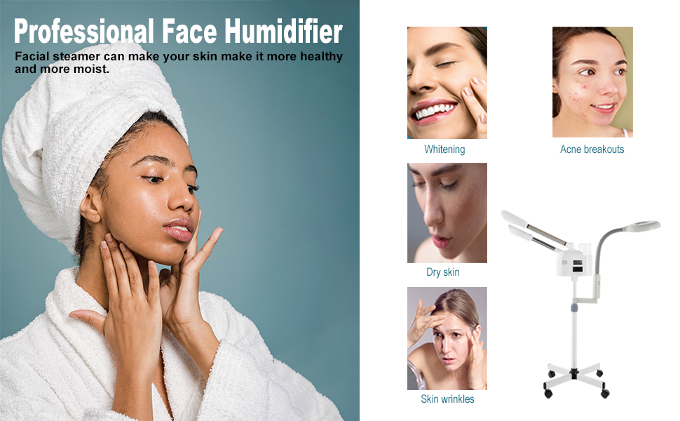 Professional Facial Steamer 3 in1 Steamer for Face with Hot