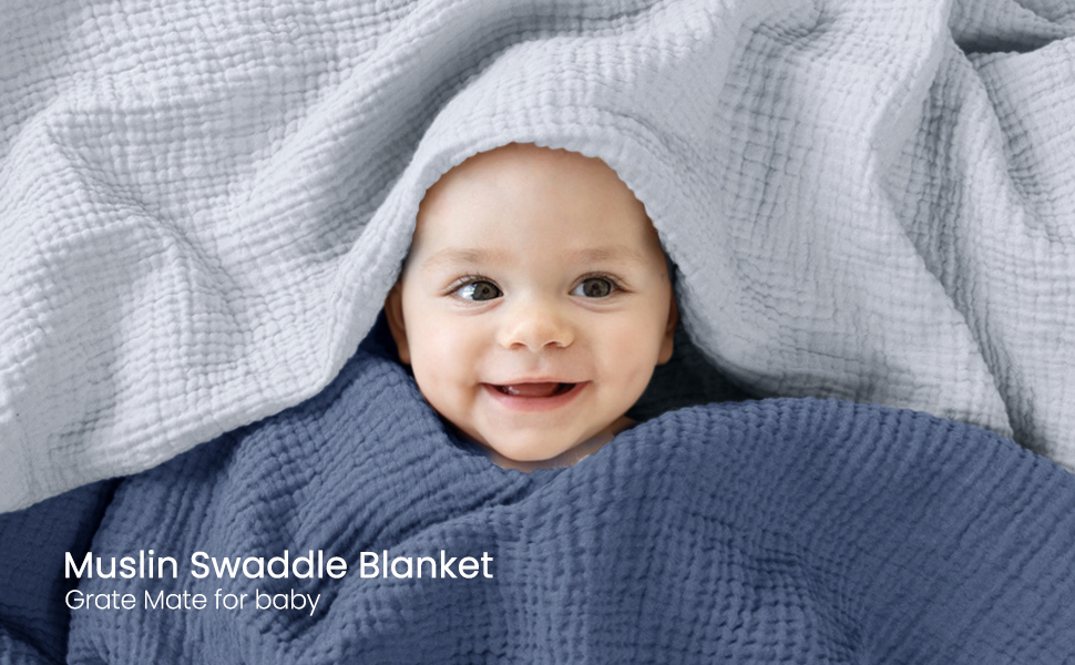 lulumoon Muslin Swaddle Blanket Baby Cotton Swaddling