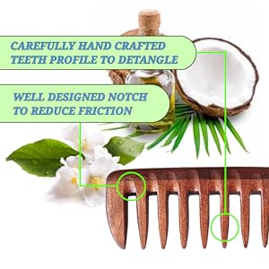 detangling comb teeth description