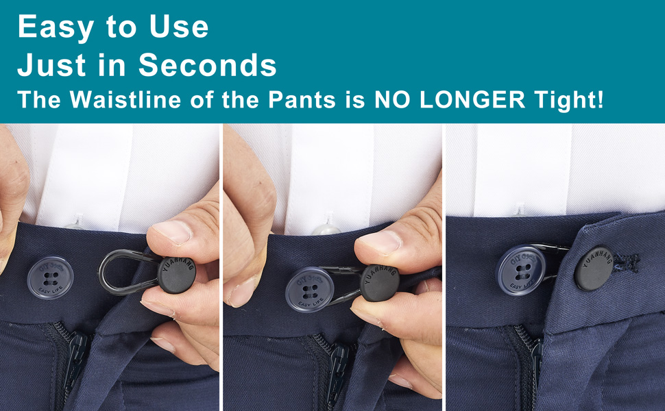 YUANHANG Pants Waist Button Extender 12Pcs Button