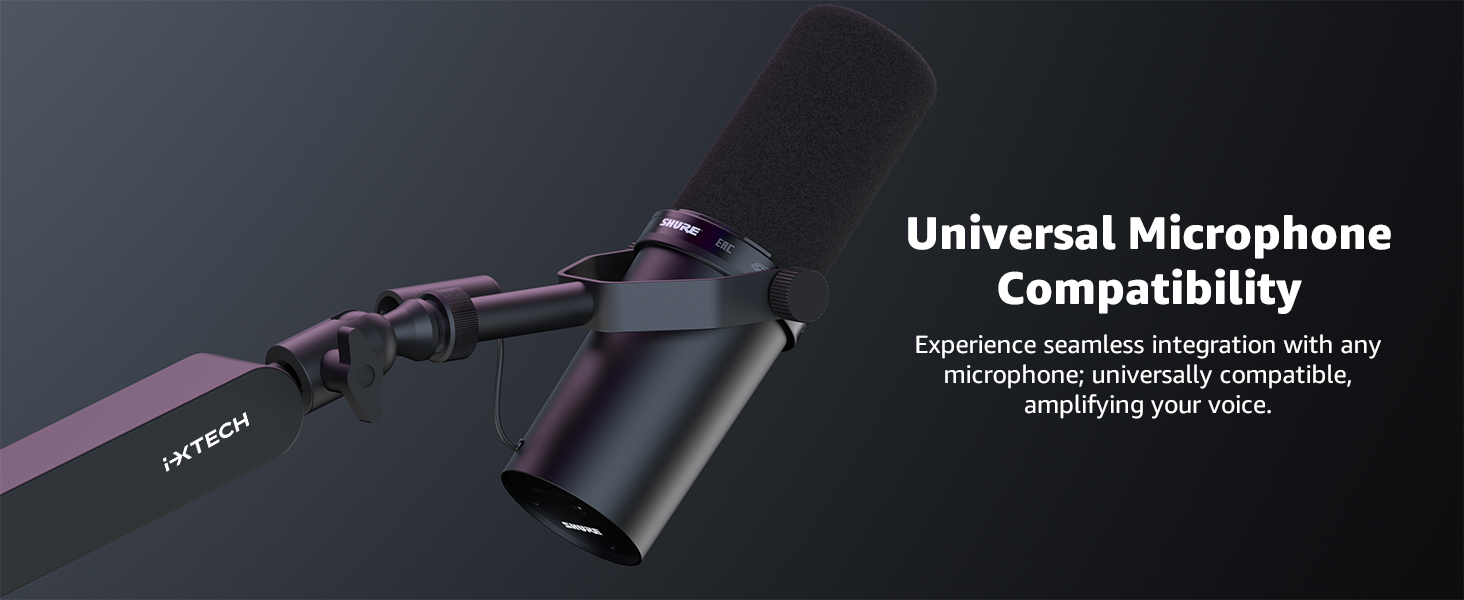low profile mic arm boom arm  microphone arm mic boom arm mic stand desk microphone boom arm boom 