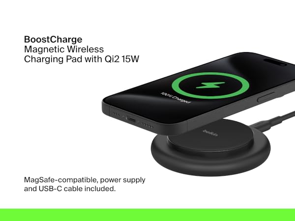 Amazon.com: Belkin Magnetic Wireless Charging Pad 15W - MagSafe