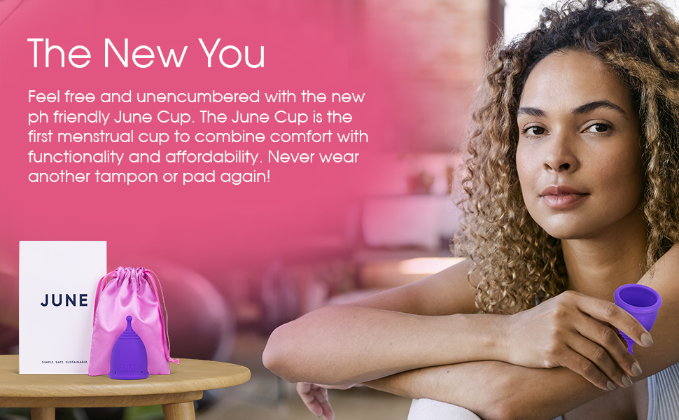 June Menstrual Cup Soft (Purple, Small (1 Pack)) Health & Household