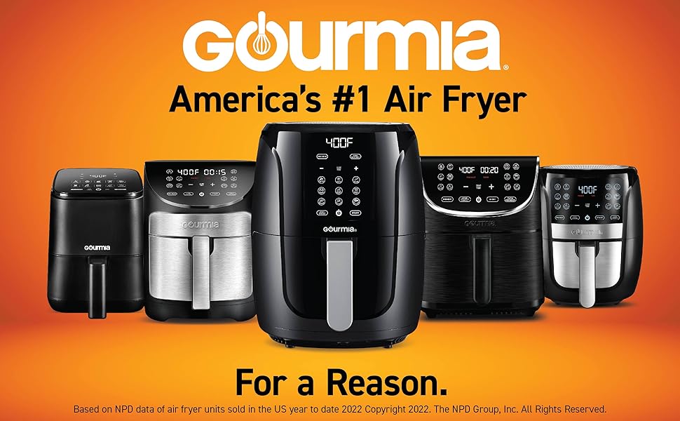 Gourmia Air Fryer Oven Digital Display 5 Quart Large