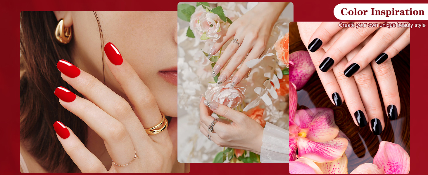 gel nail polish set no uv light