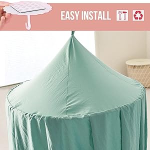 Round Dome Bed Canopy for Girl