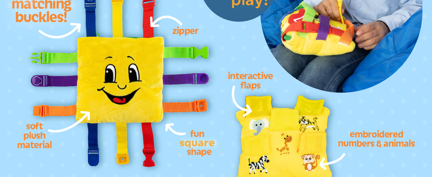 sensory toy montessori toys outdoor toddler zipper toddlers 1-3 soft homeschool pre k activity