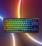 SteelSeries Apex 3 TKL RGB Gaming Keyboard – Tenkeyless Compact Form Factor - 8-Zone RGB Illumina...