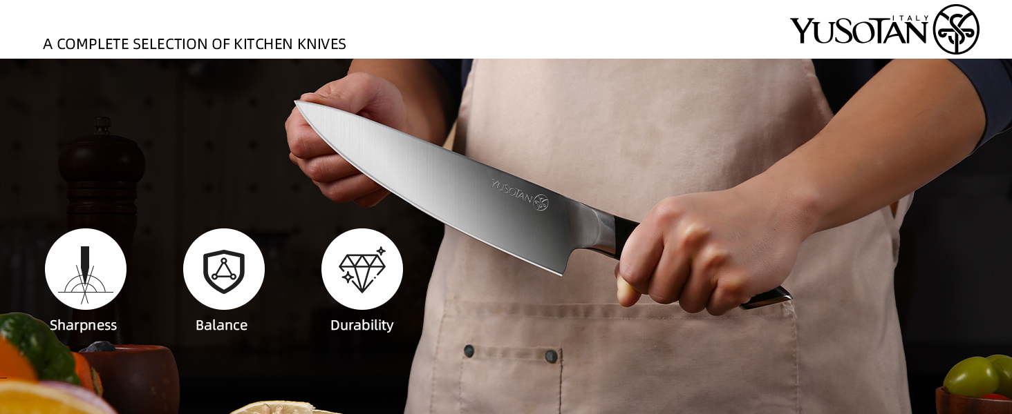 5 Pieces Kitchen Knife Set