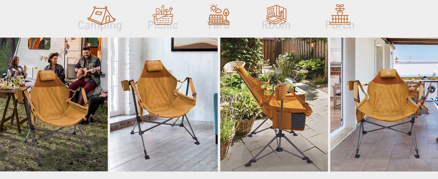 foldable rocking chairs outdoor