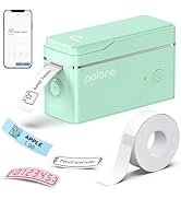 POLONO P31S Label Maker Machine with Tape, Portable Thermal Printer, Portable Bluetooth Label Pri...