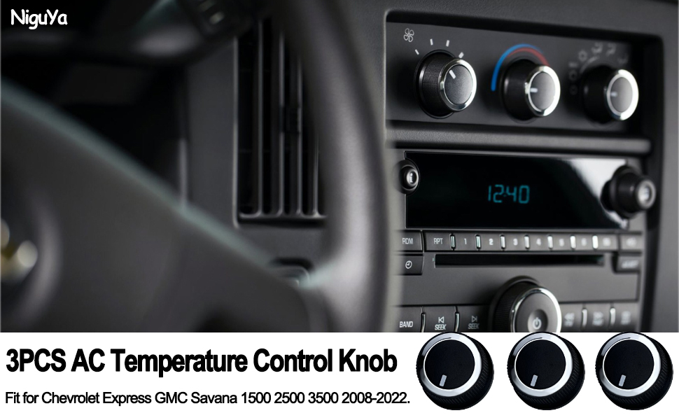 AC Temperature Control Knob Fit for Chevrolet Express GMC