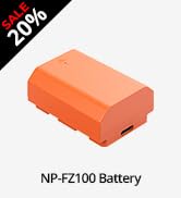 SmallRig 2400mAh Repalcement USB-C Battery for Sony NP-FZ100, for Sony A7R V, A7 IV, A7S III, FX3...