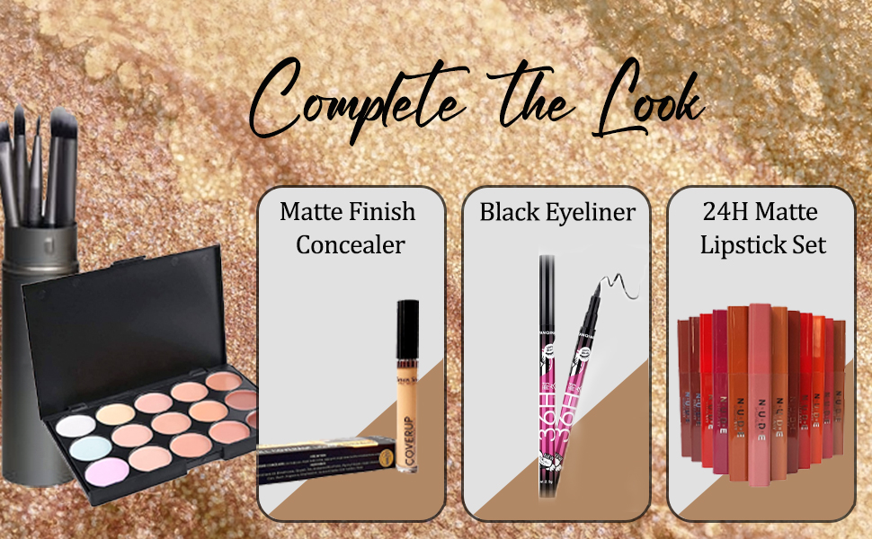 TopFinder,15 Eyeshades, Organic Nude ,Professional Highlighter ,Eyeshadow Palette SPN-MX9E8