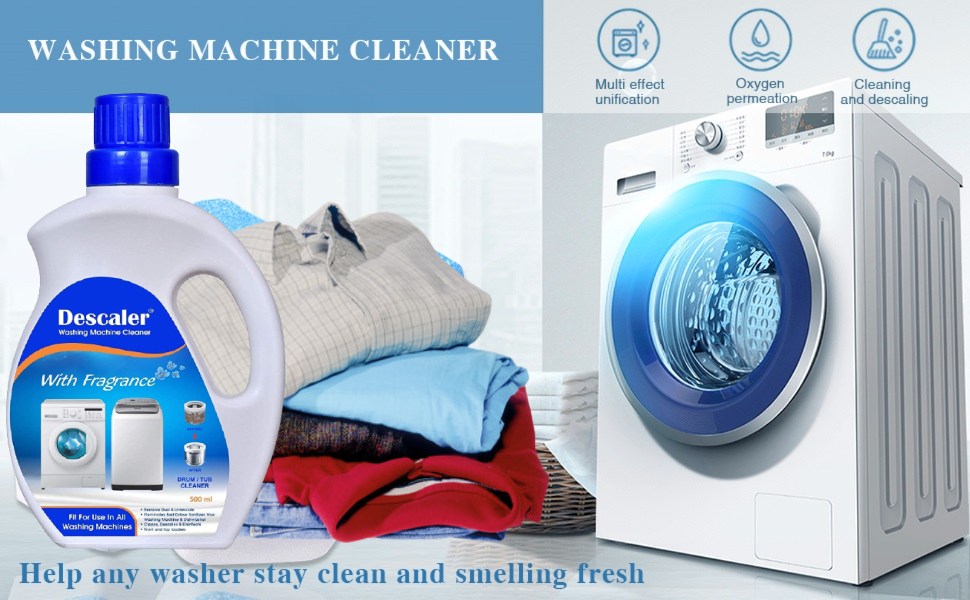 Descaler 500ML Magic Washing Machine Cleaner, Liquid Descaler for