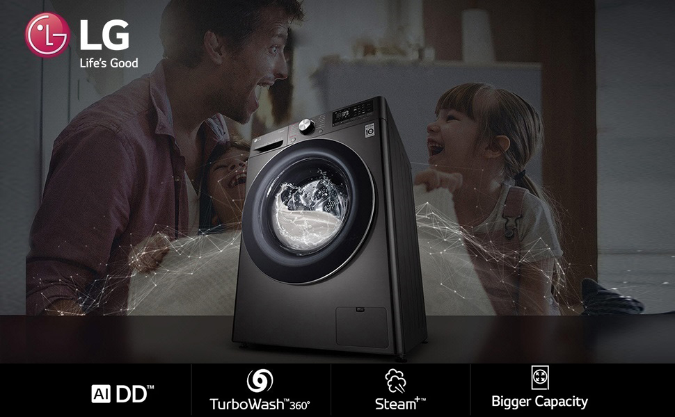 LG 11 Kg 5 Star Inverter WiFi FullyAutomatic Front Loading Washing