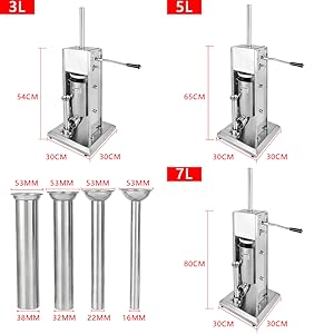 Wurstfüllmaschine aus Edelstahl