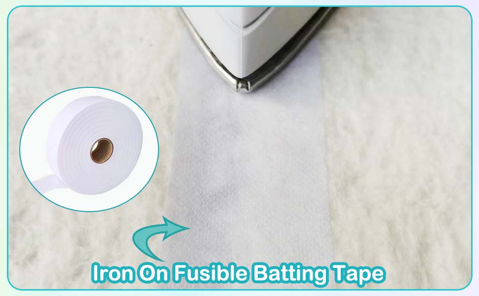 Yamamine 1 Roll Fusible Batting Tape for Quilting 1 1/2