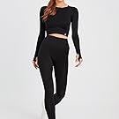 Women’s Yoga Outfits 2 piece Set Workout Tracksuits Sports Bra High Waist Legging Active Wear