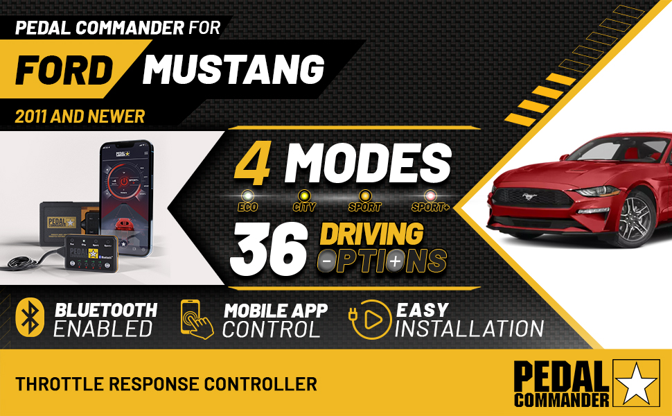 PEDAL COMMANDER for Ford Mustang (2011 and newer) Fits EcoBoost, GT