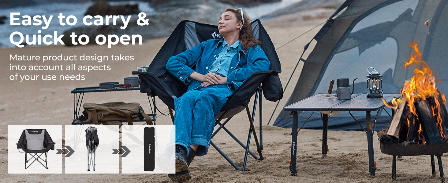kingcamp heated camping chair
