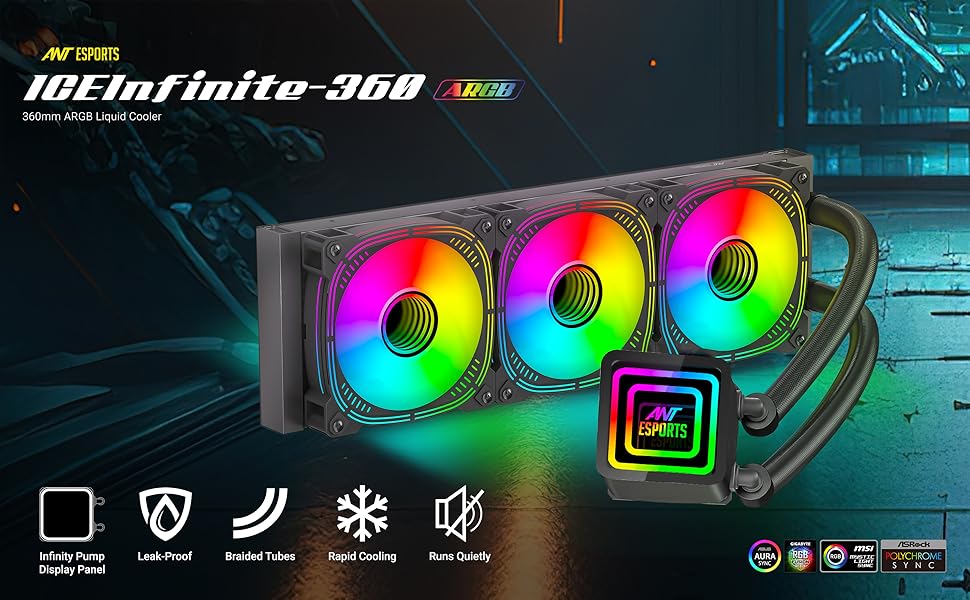 ant esports infinity 360 argb cooler aio
