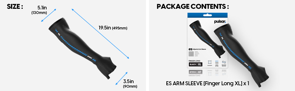 Pulsar ES eSports Grade Gaming Arm sleeve Finger long