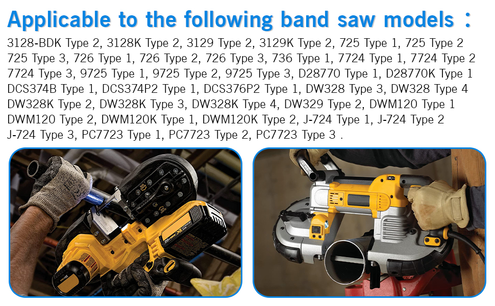 𝐍𝐞𝐰 𝐔𝐩𝐠𝐫𝐚𝐝𝐞 65072100 Bandsaw Rubber Tires, for Dewalt
