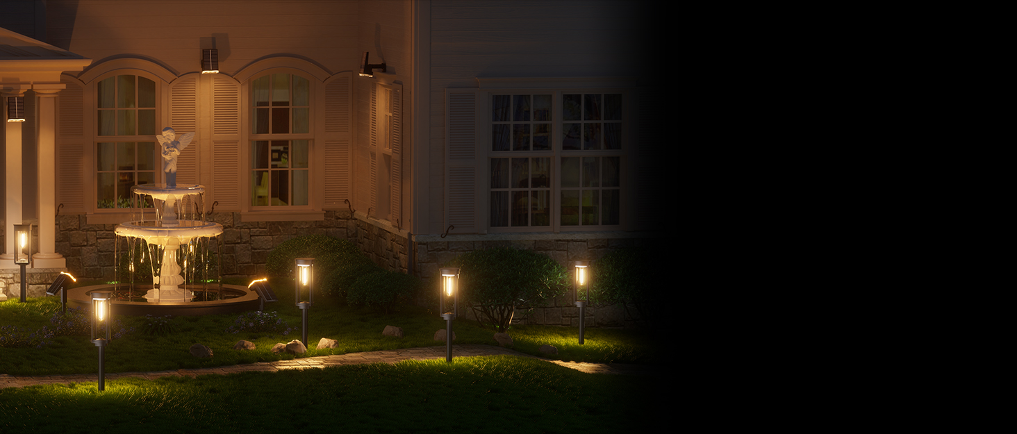 pathway lights solar powered