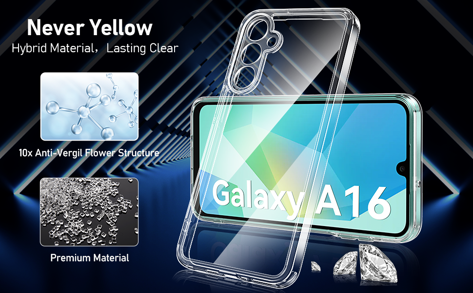 Qasyfanc Camera Cover Case Compatible with Samsung Galaxy A16 