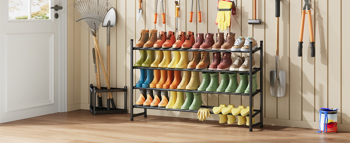 metal shoe rack