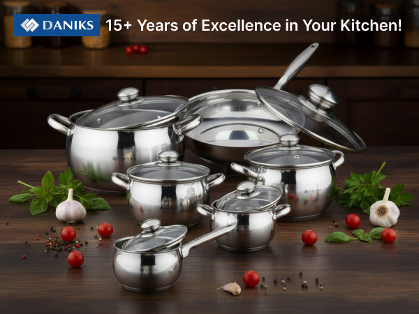 Amazon.com: Daniks Classic 12-Piece Stainless Steel Cookware Set Amazon.com: Daniks Classic 12-Piece Stainless Steel Cookware Set